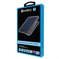 Sandberg Urban Solar Powerbank 10000mAh - USB-C, USB - Zwart