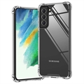 Samsung Galaxy S21 FE 5G Krasbestendig Hybride Hoesje - Doorzichtig