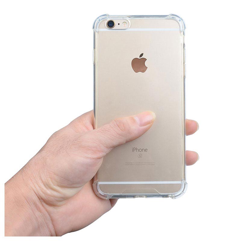 walvis Bad Uithoudingsvermogen Krasbestendig iPhone 6 Plus/6S Plus hybride hoesje - kristalhelder