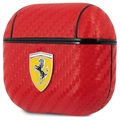Scuderia Ferrari Carbon AirPods 3 Case met Sleutelhanger - Rood