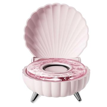 Bluetooth-luidspreker in de vorm van een zeeschelp met RGB-ambientverlichting - Roze