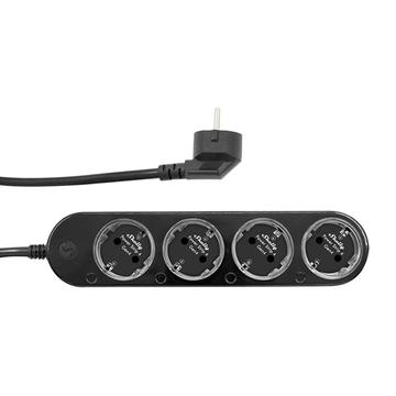 Shelly Power Strip 4 Gen4 Slimme stekkerdoos met stroommeting - Zwart