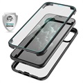 Shine&Protect 360 iPhone 11 Pro Max Hybride Hoesje - Zwart / Doorzichtig
