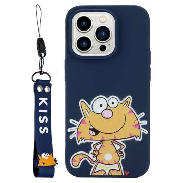 Kiss Serie iPhone 14 Pro TPU Hoesje met Band