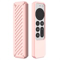 Schokbestendig Apple TV Siri Remote siliconen hoesje - roze