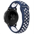 Samsung Galaxy Watch Active siliconen band - donkerblauw / wit