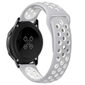 Samsung Galaxy Watch Active siliconen band - wit / grijs