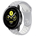 Samsung Galaxy Watch Active Silikon Bandje - Wit / Grijs