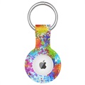 Apple AirTag siliconen hoesje met sleutelhanger - kleurrijk