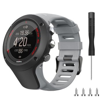 Siliconen band voor Suunto Ambit3 Peak/Sport/Vertical - Grijs