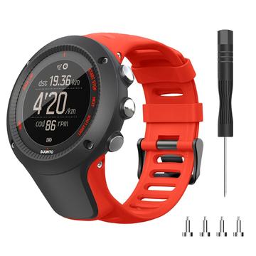 Siliconen band voor Suunto Ambit3 Peak/Sport/Vertical - Rood