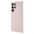 Silky Samsung Galaxy S22 Ultra 5G siliconen hoesje - roze