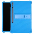 Slide-Out Series Samsung Galaxy Tab S7+/S8+ Siliconen Hoesje - Blauw