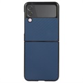 Samsung Galaxy Z Flip3 5G Slim Cover - Koolstofvezel - Blauw