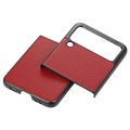Samsung Galaxy Z Flip3 5G Slim Cover - Echt leer - Rood