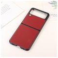 Samsung Galaxy Z Flip3 5G Slim Cover - Echt leer - Rood
