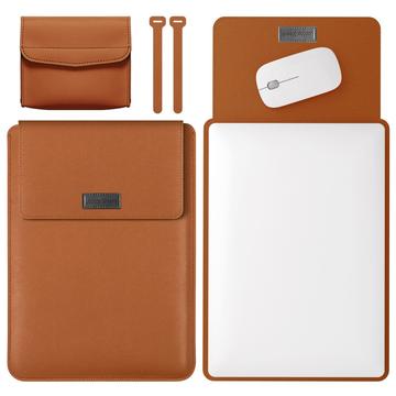 Slim Fit 3-in-1 universele beschermhoes voor tablets/laptops - 13" - Bruin