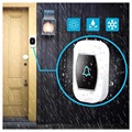 Slimme draadloze deurbel met digitale thermometer - wit