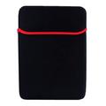 Zachte beschermende hoes voor laptop/tablet - 13" - Zwart / Rood