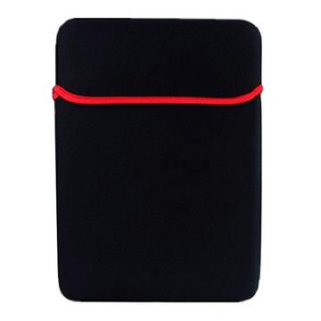Zachte beschermende hoes voor laptop/tablet - 13" - Zwart / Rood