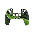 Zacht Silicone Beschermhoesje voor PS5 Controller - Camouflage Groen