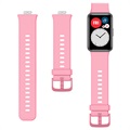 Huawei Watch Fit zachte siliconen band - roze