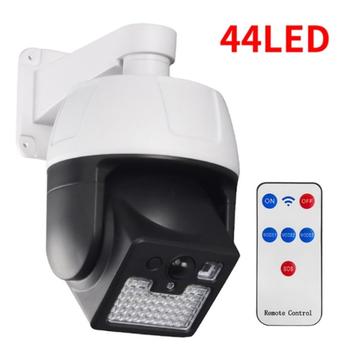 Zonne Valse Beveiligingscamera LED Licht Bewegingssensor Buitentuin Lamp - 44-LED
