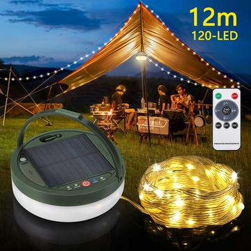 LED-strenglampen op zonne-energie - 12m - Warm wit