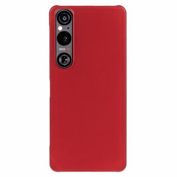 Sony Xperia 1 VI Geruberiseerd Kunststof Hoesje - Rood