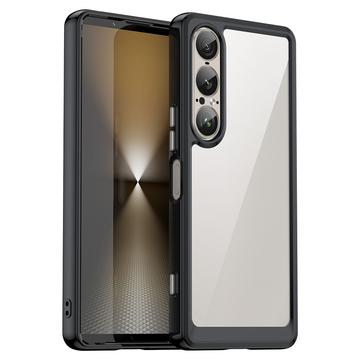 Sony Xperia 1 VII Anti-schok Hybride Hoesje - Zwart