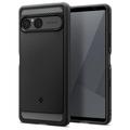 Sony Xperia 10 VII Spigen Rugged Armor TPU Hoesje - Zwart