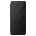 Sony Xperia 5 III Flip Case - Koolstofvezel - Zwart