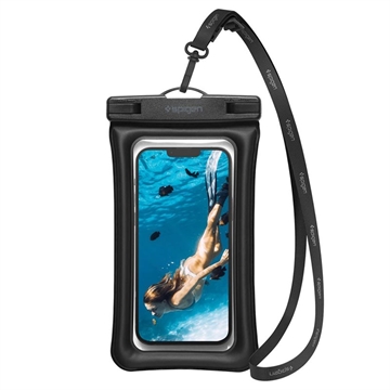 Spigen A610 Universele Waterdichte Drijvende Case - 6.9" - Zwart