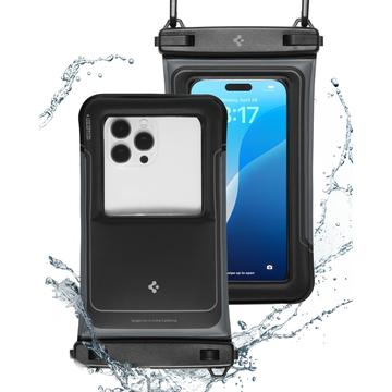 Spigen A611P Universele Waterdichte Drijvende Etui - IPX8/30m, 2-Pack - Matzwart