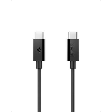 Spigen EB6020CC Essentiële USB-C kabel - 200cm/60W - Zwart
