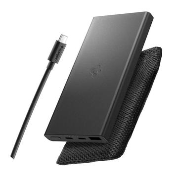 Spigen Essential EA2210 Power Bank 10000mAh met 2x USB-C & USB-A poorten - Zwart
