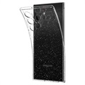 Spigen Liquid Crystal Glitter Samsung Galaxy S22 Ultra 5G Hoesje - Doorzichtig