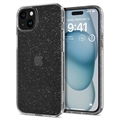 iPhone 15 Spigen Liquid Crystal Glitter Hoesje - Doorzichtig