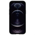 Spigen Mag Armor iPhone 12/12 Pro Hybrid Case - Mat Zwart