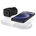 Spigen MagFit Duo-oplaadstation voor Apple MagSafe, Apple Watch - Wit