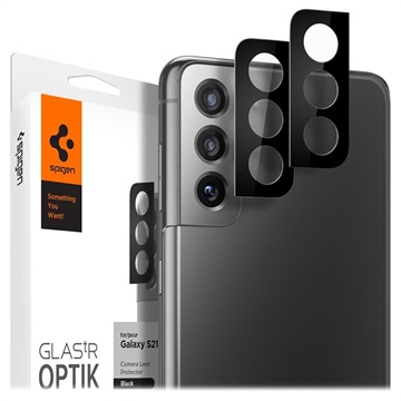 Spigen Optik.tR Samsung Galaxy S21 5G Camera Lens Protector - Zwart