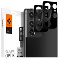 Spigen Optik.tR Samsung Galaxy S21 Ultra 5G Cameralensbeschermer - Zwart