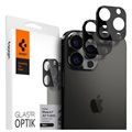 Spigen Optik.tR iPhone 13 Pro/13 Pro Max Cameralensbeschermer - Zwart