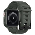 Spigen Rugged Armor Pro Apple Watch 7/SE/6/5/4 TPU Case - 44mm/45mm - Groen