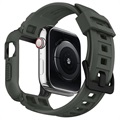 Spigen Rugged Armor Pro Apple Watch 7/SE/6/5/4 TPU Case - 44mm/45mm - Groen