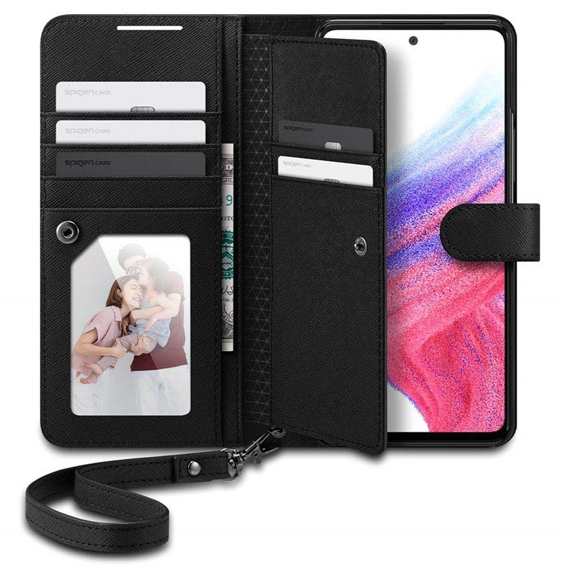 advies aangrenzend Hymne Spigen Wallet S Plus Samsung Galaxy A53 5G Portemonnee Hoesje - Zwart