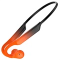 Sport Bluetooth 5.0 Luchtgeleiding Koptelefoon K9 - Oranje / Zwart