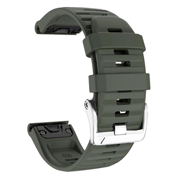 Sport Silicone Riem voor Garmin Fenix 3 / 3 HR / 5X / 5X Plus / 6X / 6X Pro - Legergroen