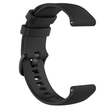 Sportband in silicone voor Garmin Vivomove 3S/Vivoactive 4S/Active S - Zwart