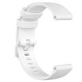 Sportband in silicone voor Garmin Vivomove 3S/Vivoactive 4S/Active S - Wit